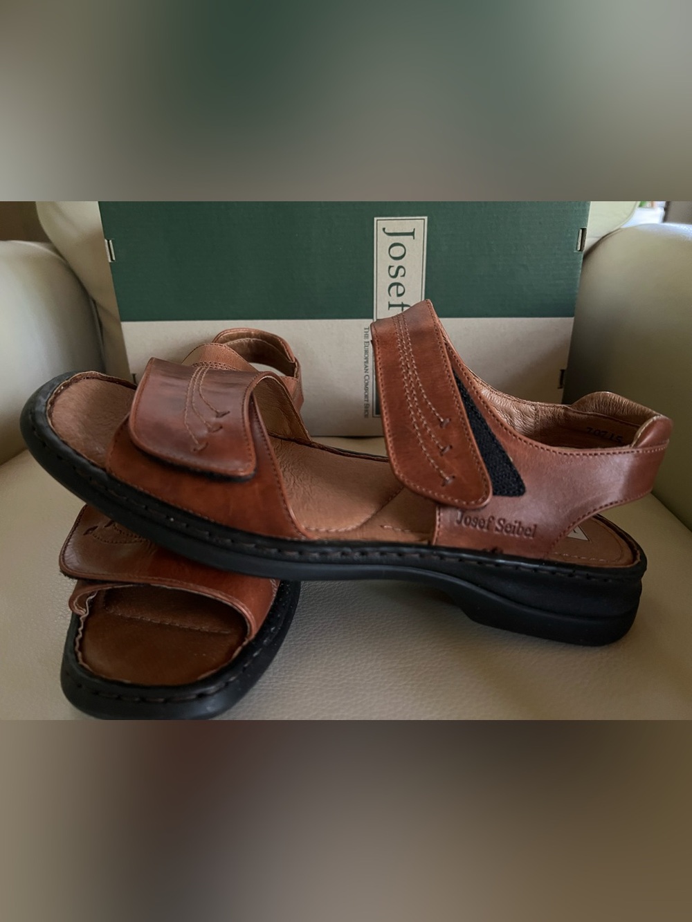 Josef Seibel Adelle Leather Sandals Size EU 41 / US 10 | New in Box